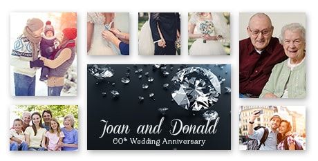 Download Clip Art 60th Wedding Anniversary Sublimation Design Png File Diamond Anniversary Sublimation Design Png File Wedding Anniversary Designs Art Collectibles